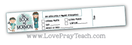 2020 Book of Mormon Come, Follow Me Primary Printable EXTRAS Packet www.LovePrayTeach.com